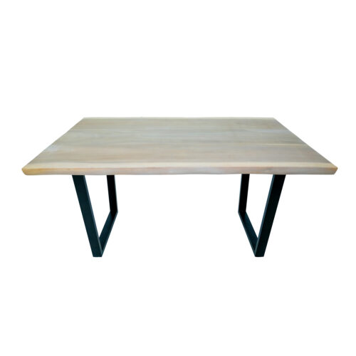Beige Live Edge Dining Table