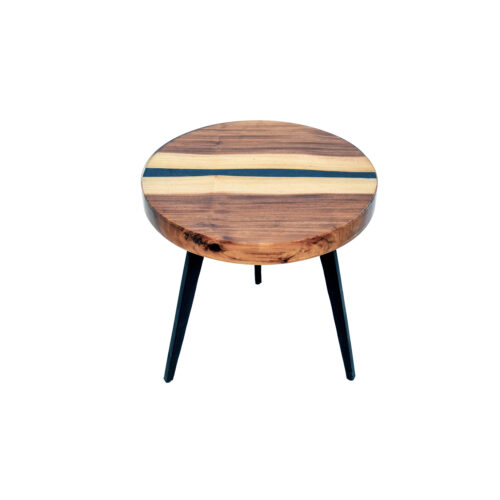 Epoxy Side Table (Black)