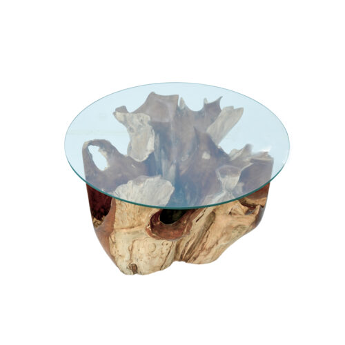 Amara Teak Root Coffee Table (Flower)