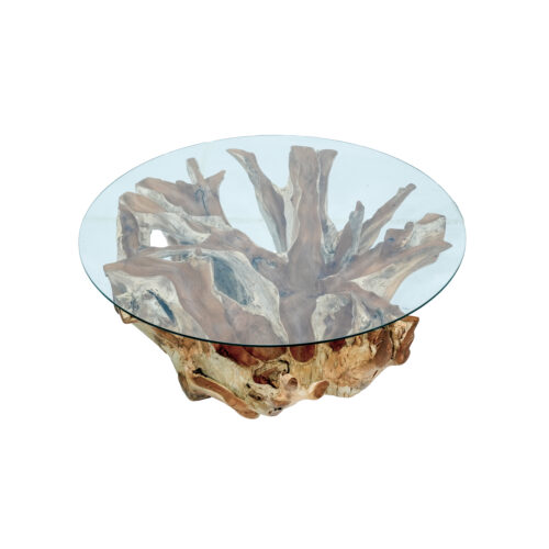 Amara Teak Root Coffee Table (Flower) - Image 3