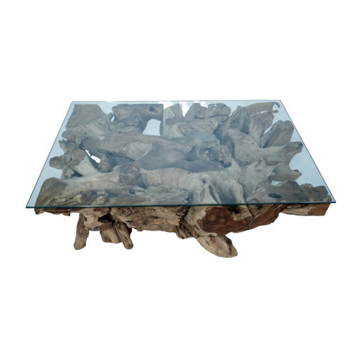 Amara Rectangle Teak Root Coffee Table